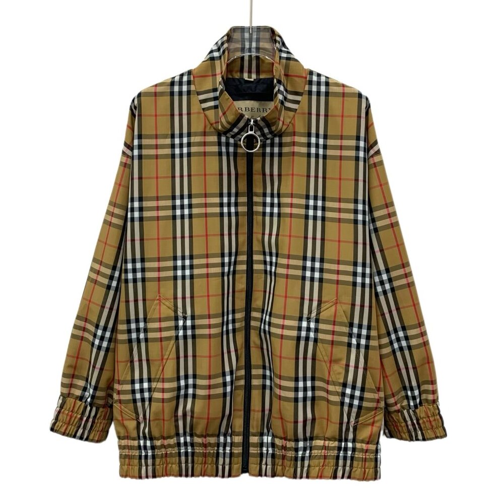 Burberry Classic Brown Check Zip-Up Jacket